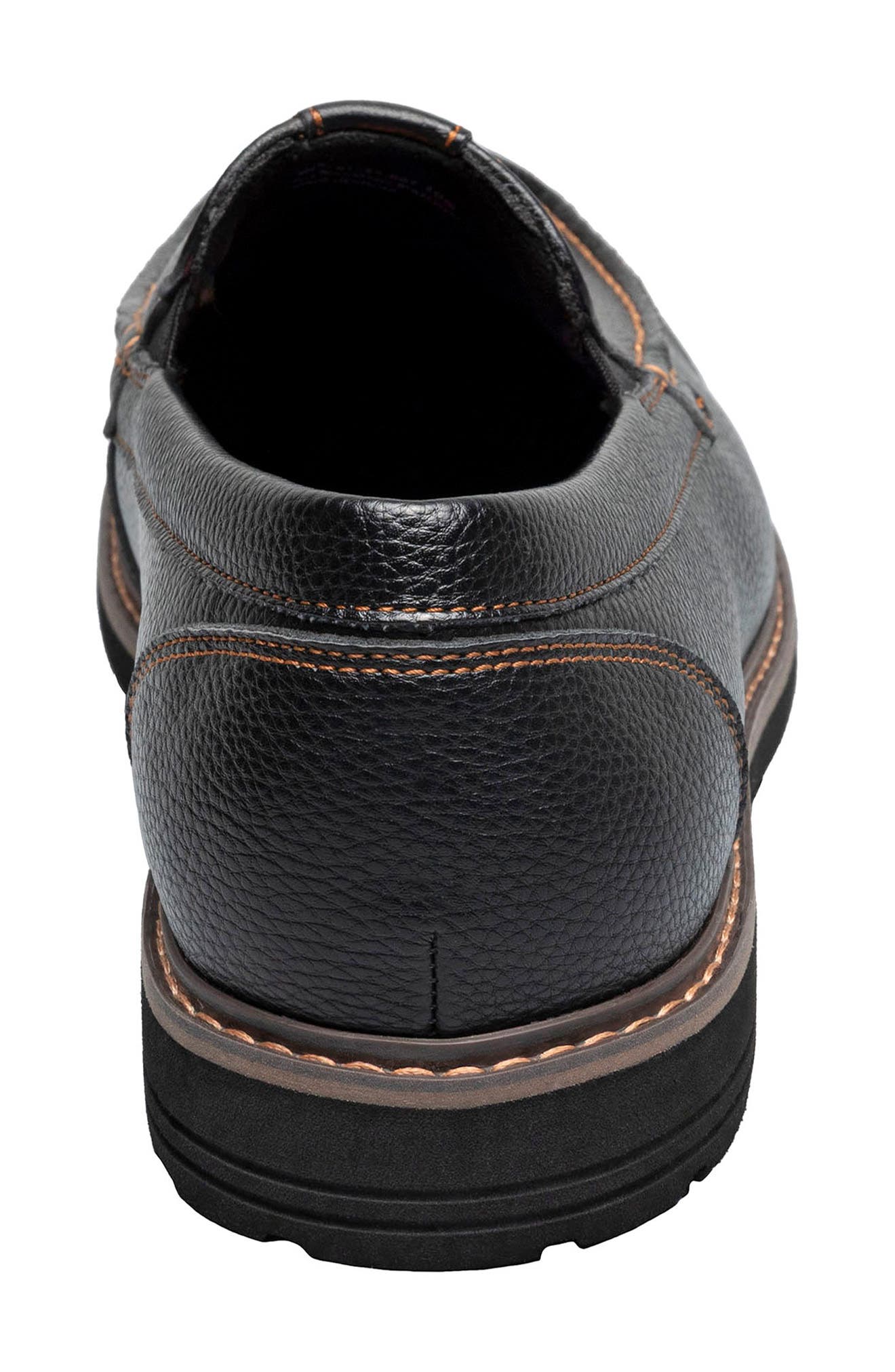 NUNN BUSH Oslo Moc Toe Venetian Loafer, Alternate, color, Black Tumbled