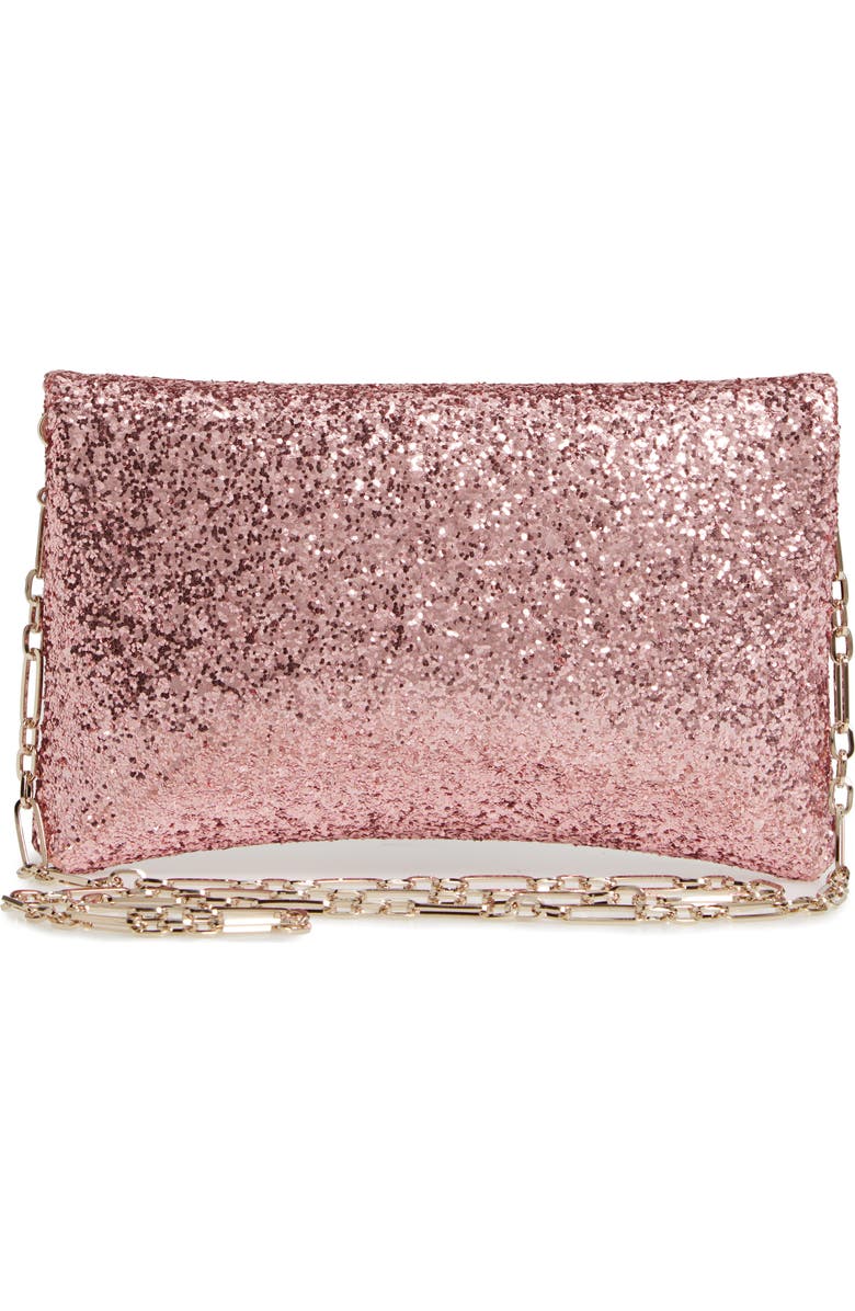 Jimmy Choo Titania Galactica Glitter Clutch, Alternate, color,