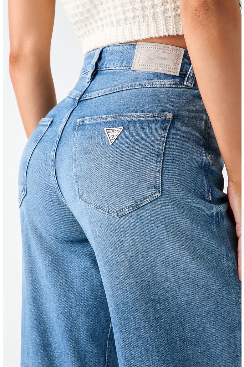 Bellagio High Waist Wide Leg Jeans, Alternate, color, LIGHT BLUE