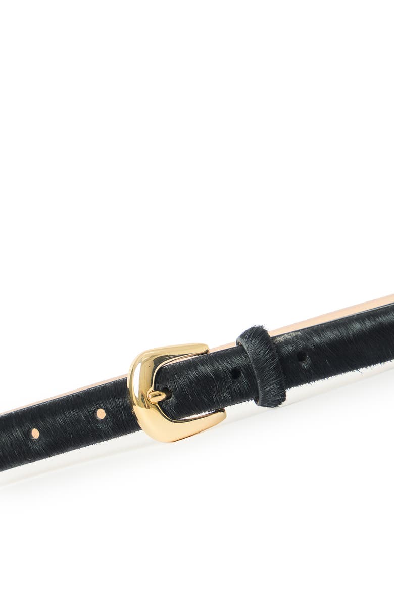 B-Low the Belt Kennedy Mini Genuine Calf Hair Belt, Alternate, color, Black Gold