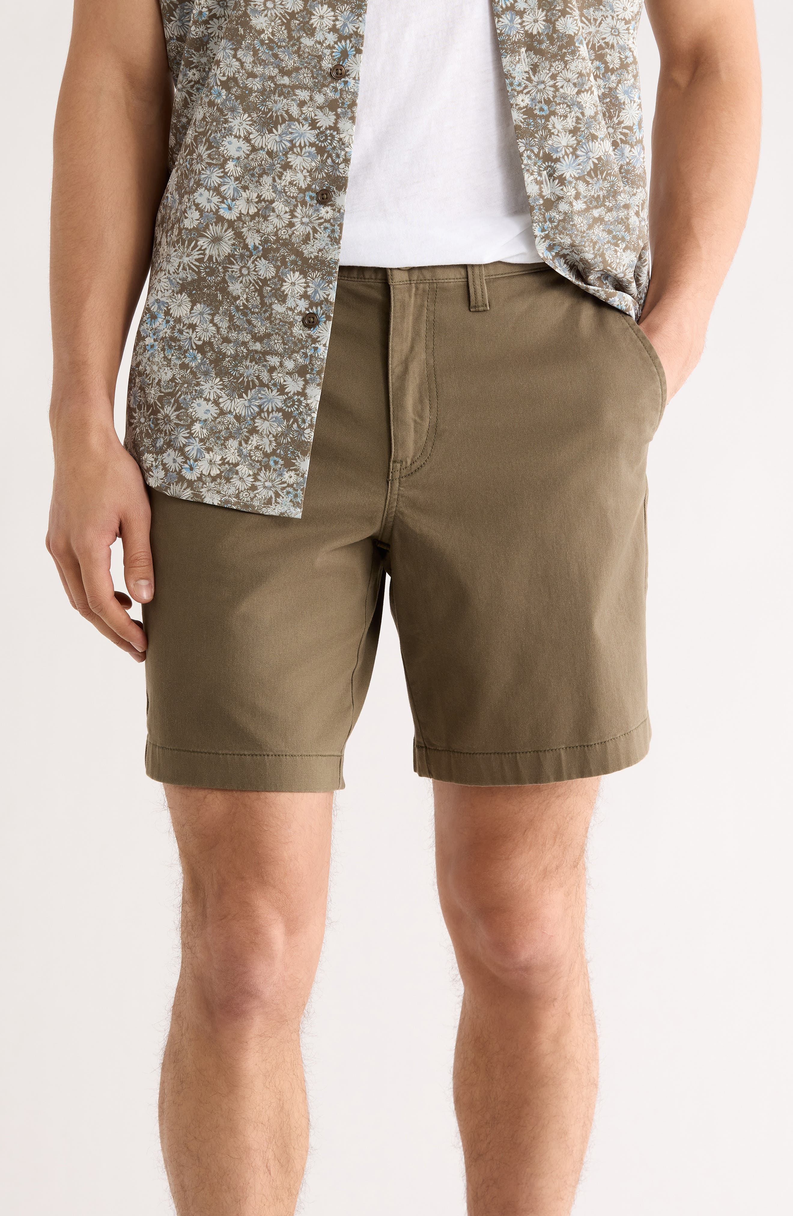 14th & Union Wallin Stretch Twill Chino 8-Inch Shorts
