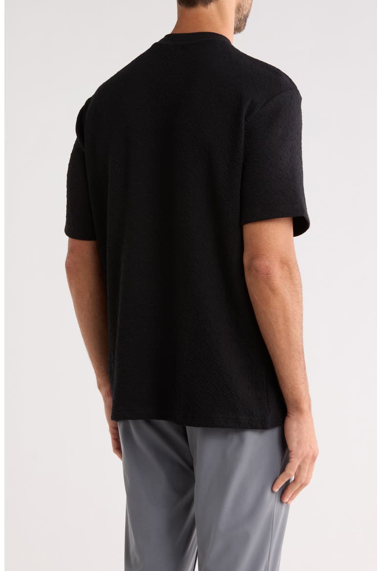 Crinkle T-Shirt, Alternate, color, BLACK