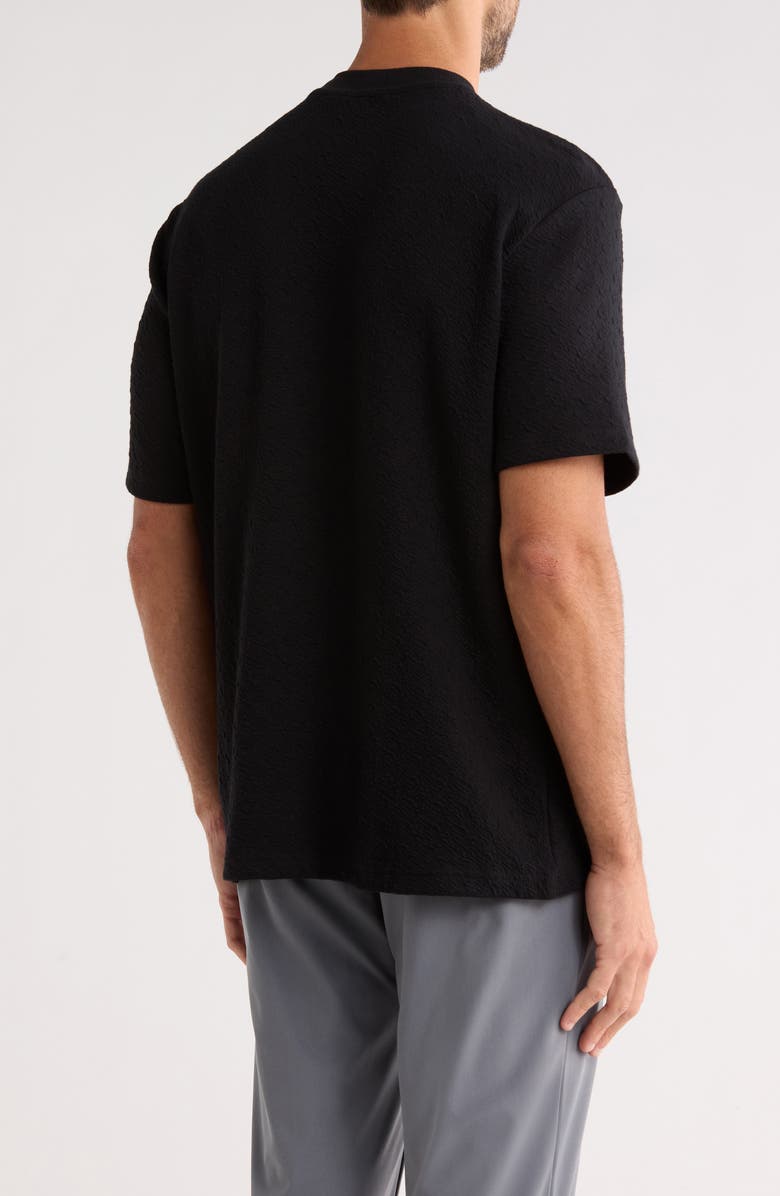 DKNY SPORTSWEAR Crinkle T-Shirt, Alternate, color, Black