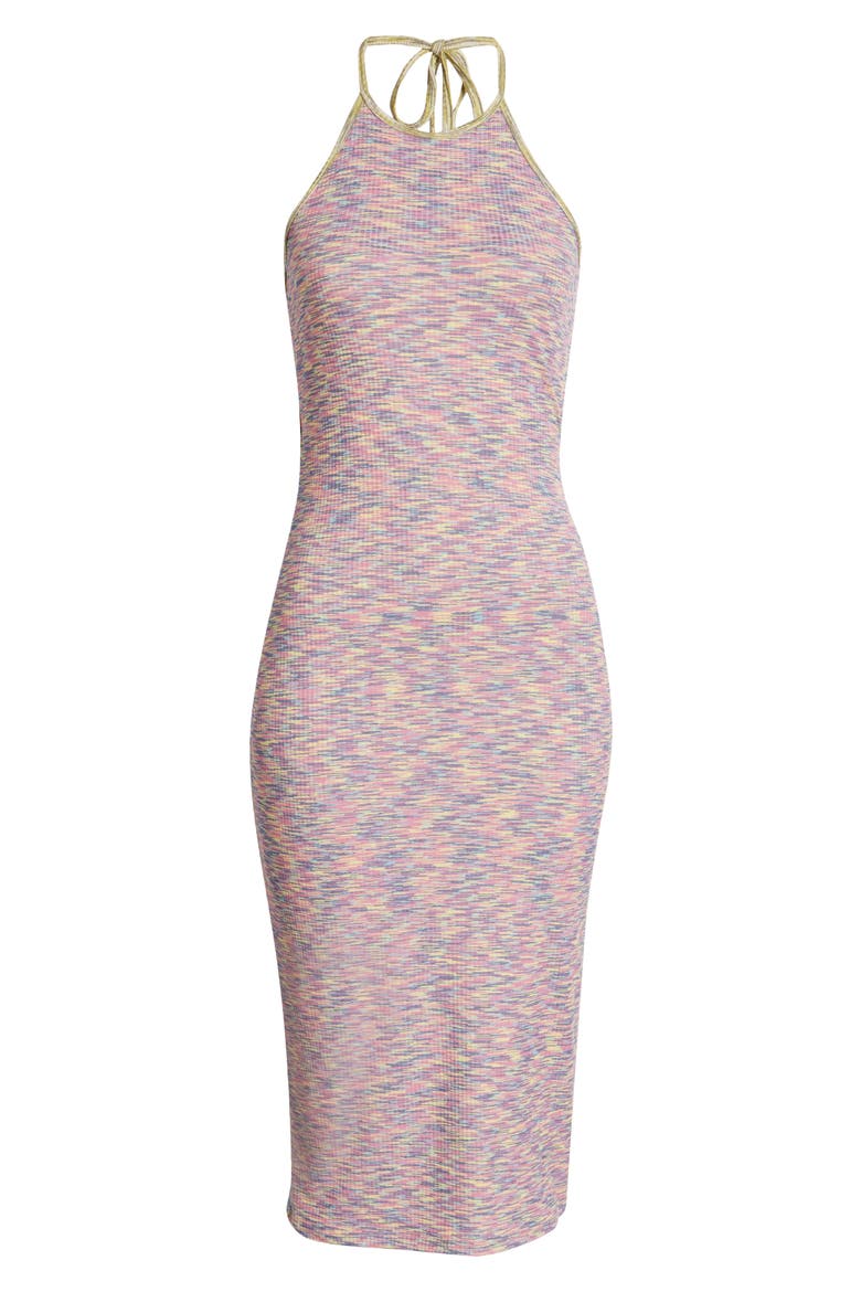 Julia Halter Midi Dress, Main, color, BERRY/ HONEYDEW
