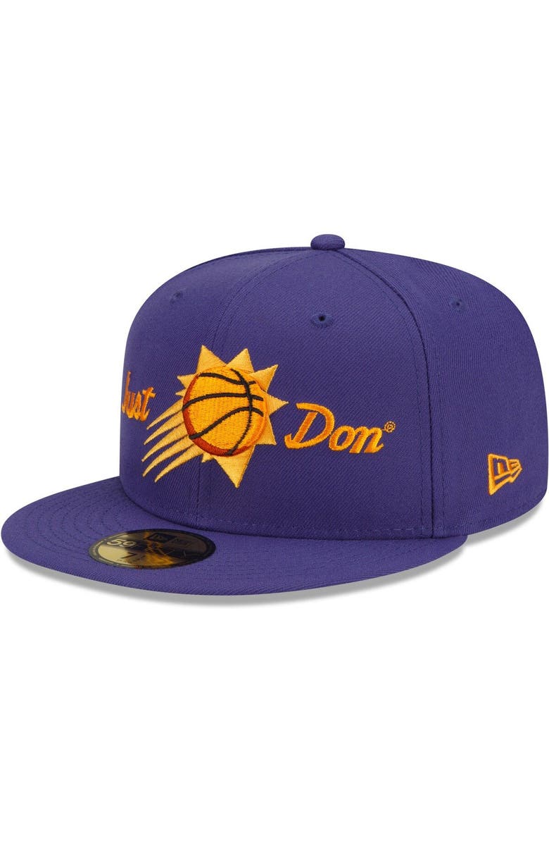 New Era Men's New Era x Just Don Purple Phoenix Suns 59FIFTY Fitted Hat, Alternate, color, Purple