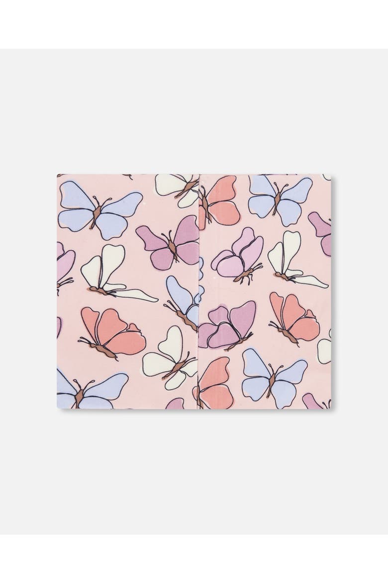 Stretch Jersey Printed Butterflies Neck Tube, Alternate, color, Pink Printed Butterflies