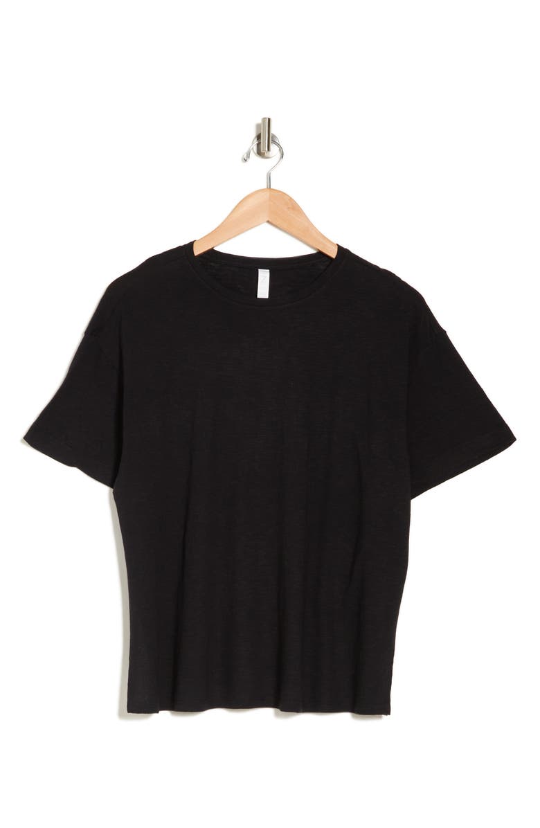 Z by Zella Easy Day Slub T-Shirt, Alternate, color, Black