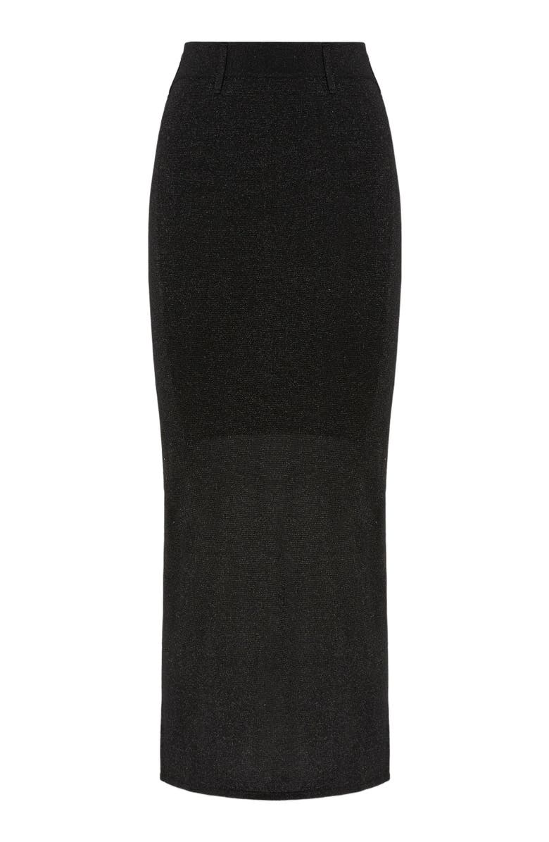 Missoni Long Skirt With Slit, Alternate, color, Black