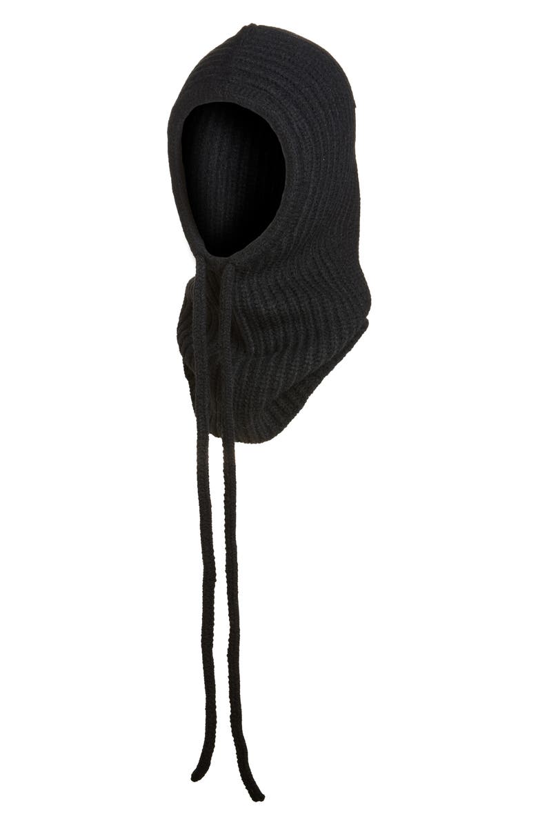 Topshop Hero Rib Balaclava, Main, color, 