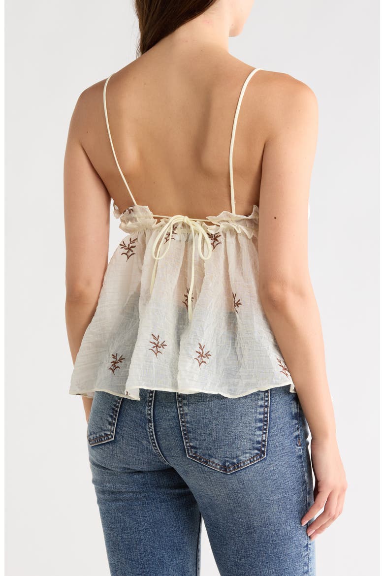 Cinnamon Embroidered Cami, Alternate, color, BEIGE