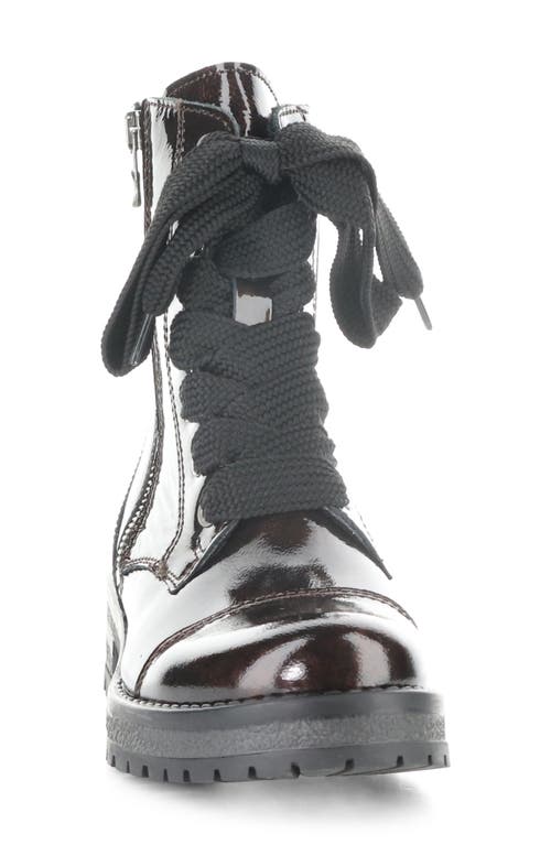 Bos. & Co. Paulie Waterproof Lace-up Bootie In Burgundy