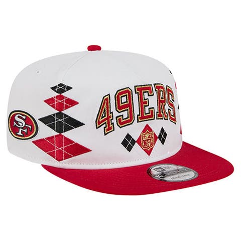 Men's New Era  White San Francisco 49ers Argyle 19TWENTY Adjustable Hat