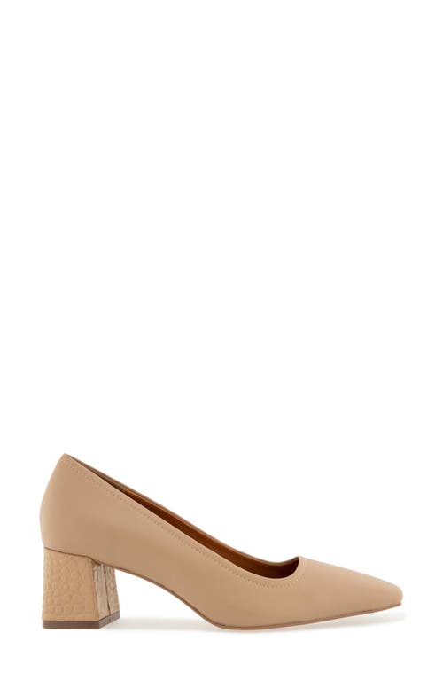 Andre Assous André Assous Amelia Block Heel Pump In Gold