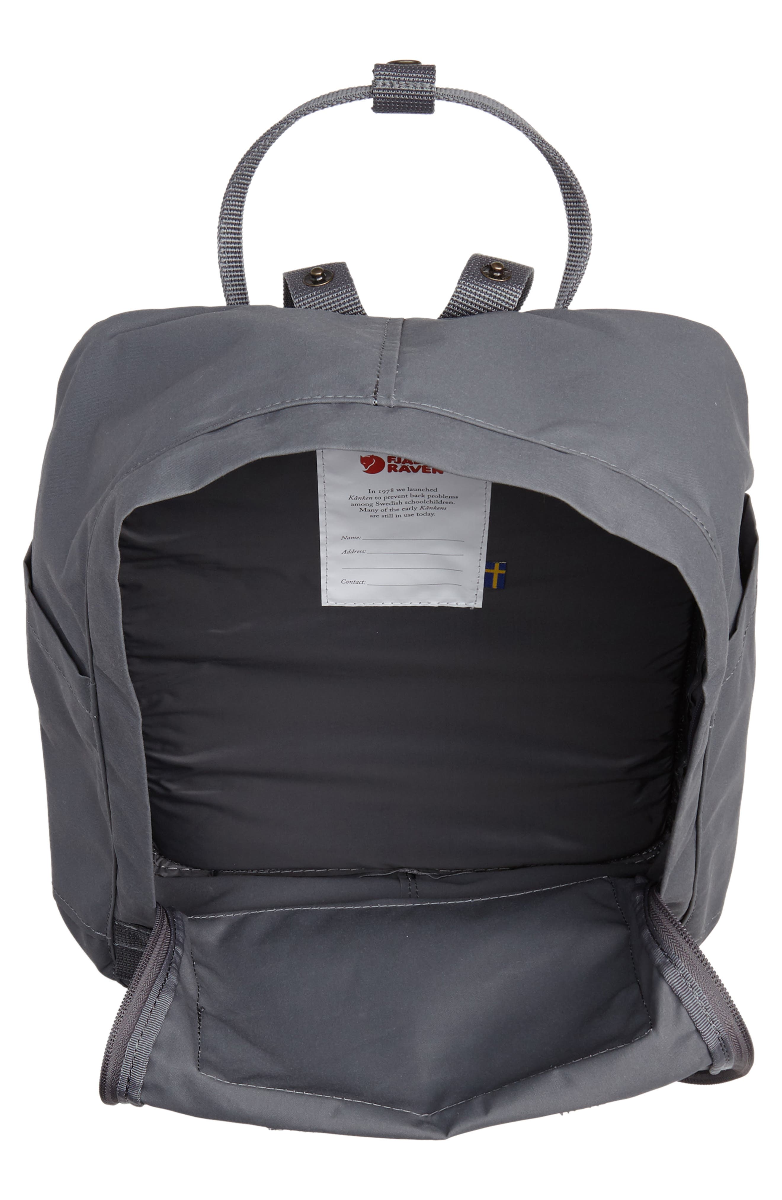 Kånken Water Resistant Backpack, Alternate, color, SUPER GREY