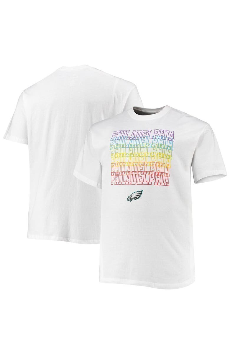 FANATICS Men's Fanatics Branded White Philadelphia Eagles Big & Tall City Pride T-Shirt, Alternate, color, 