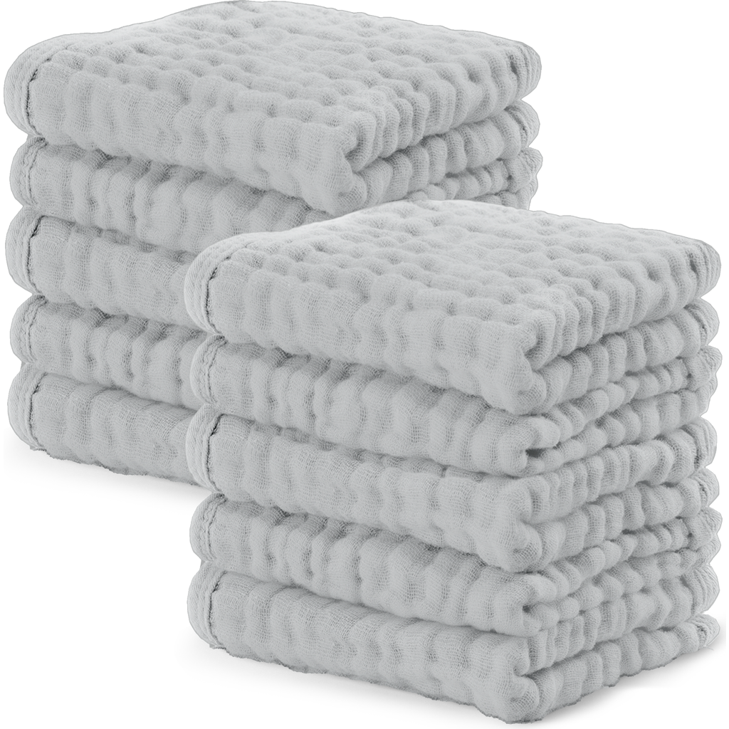 Comfy Cubs Muslin Washcloths In Blue