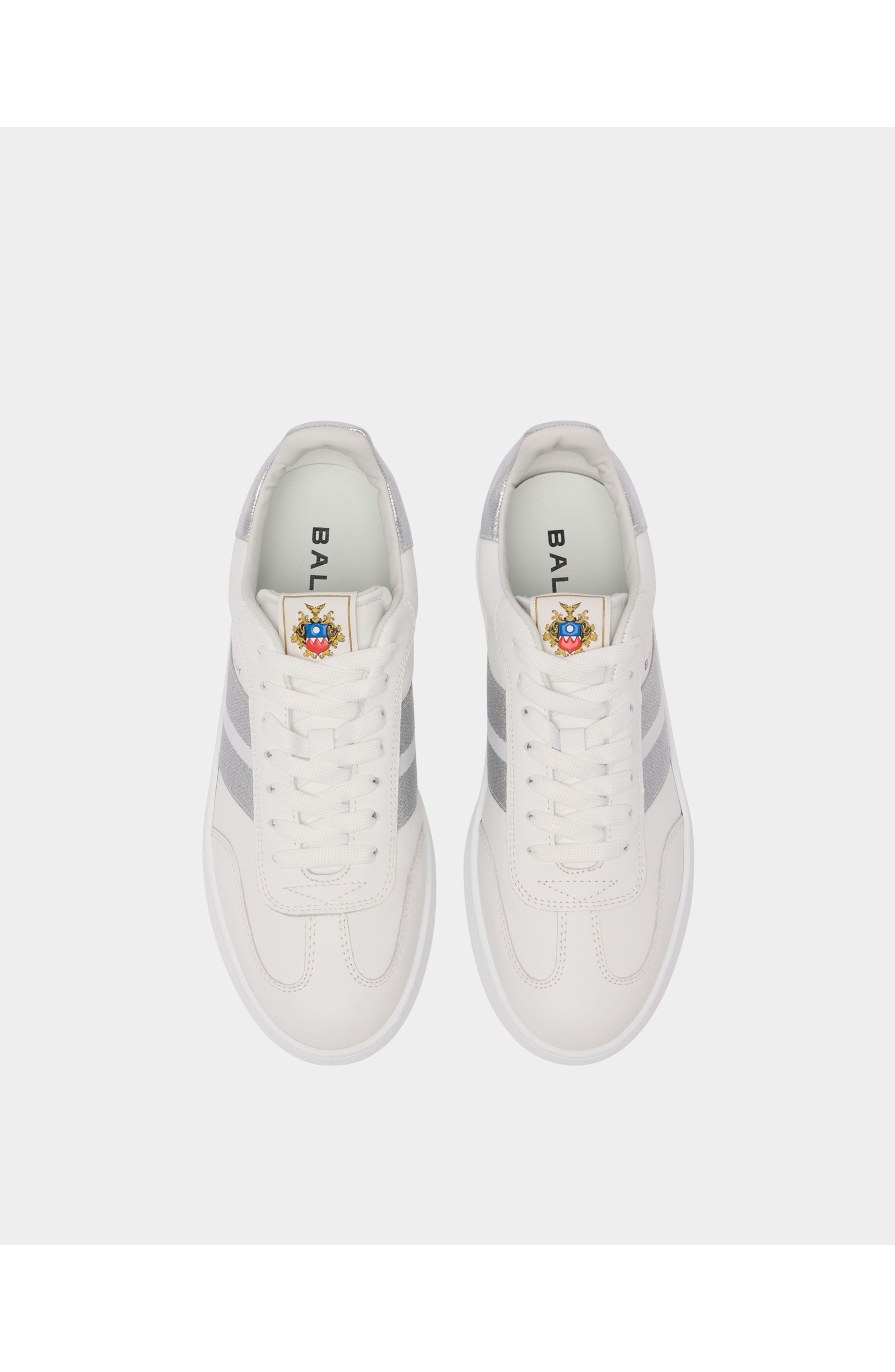 Bally Calf Leather Retro Crest Sneaker, Alternate, color, 