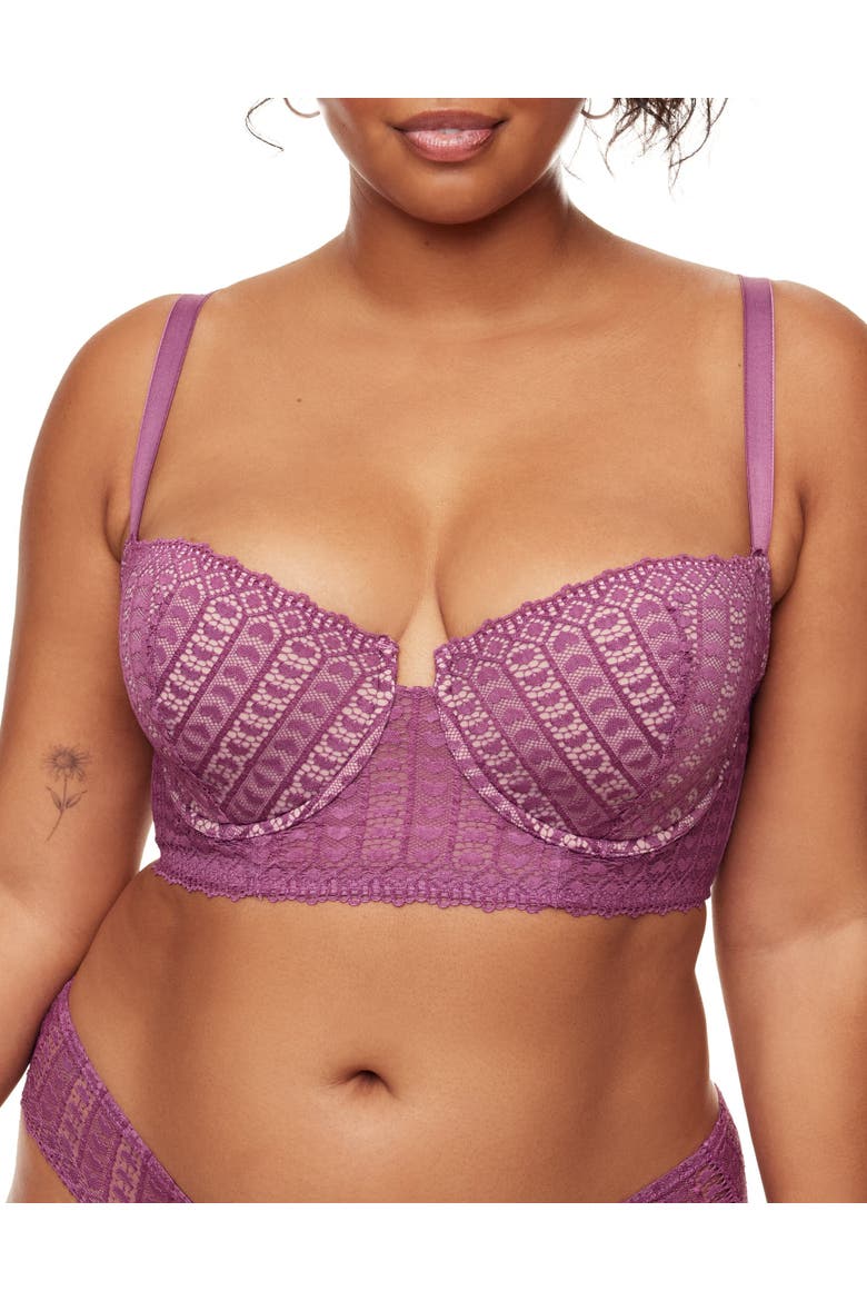 Nymphadora Contour Balconette Bra, Main, color, Dark purple