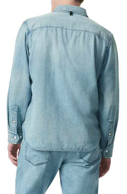 Rag & Bone Men's Denim-print Cpo Shirt In Fletcher