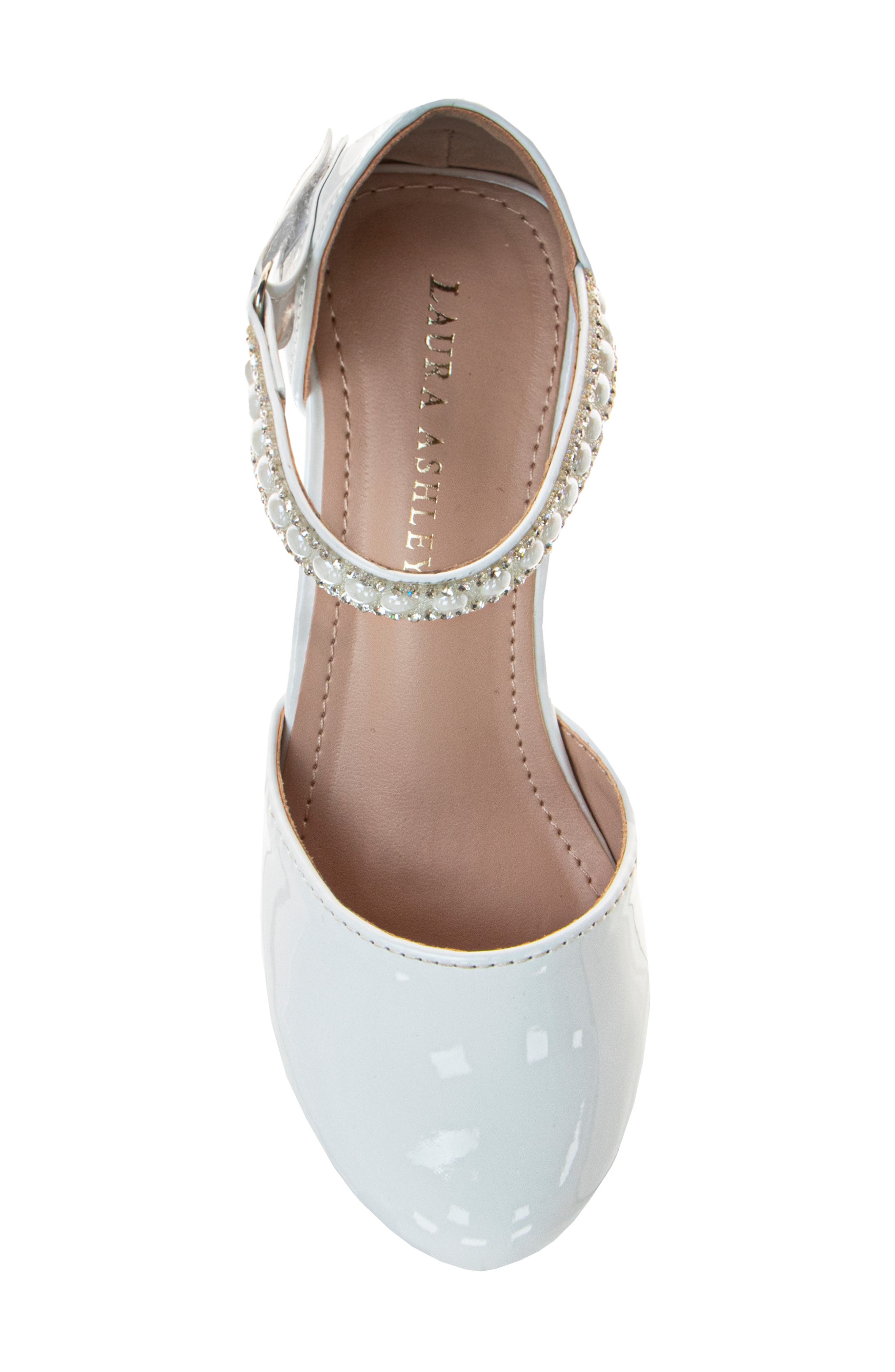 Kids' Rhinestone Pump, Alternate, color, WHITE PATENT