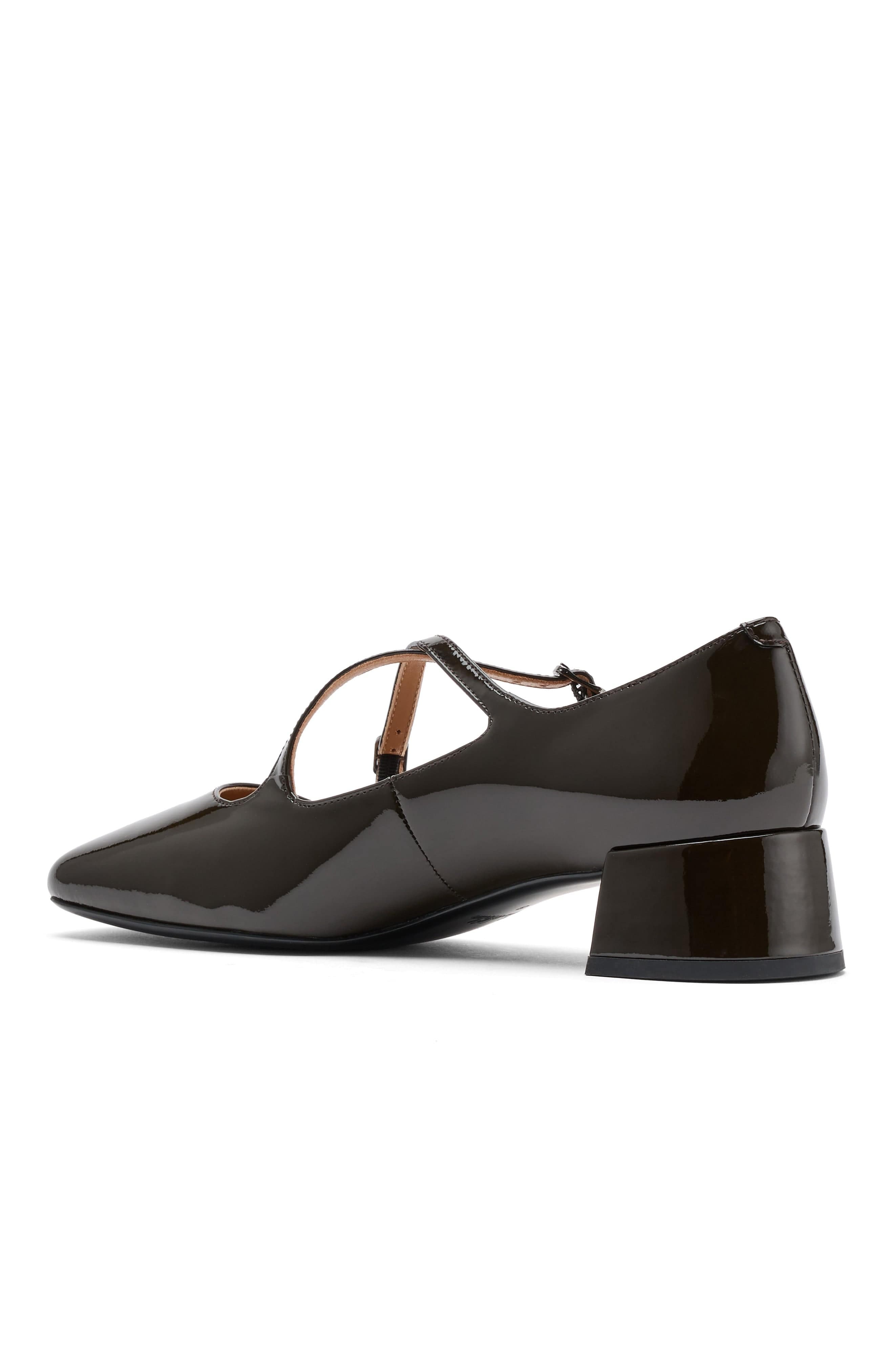 MARC NOLAN Ruby Patent Leather Mary Jane Block Heels, Alternate, color, Dark Green