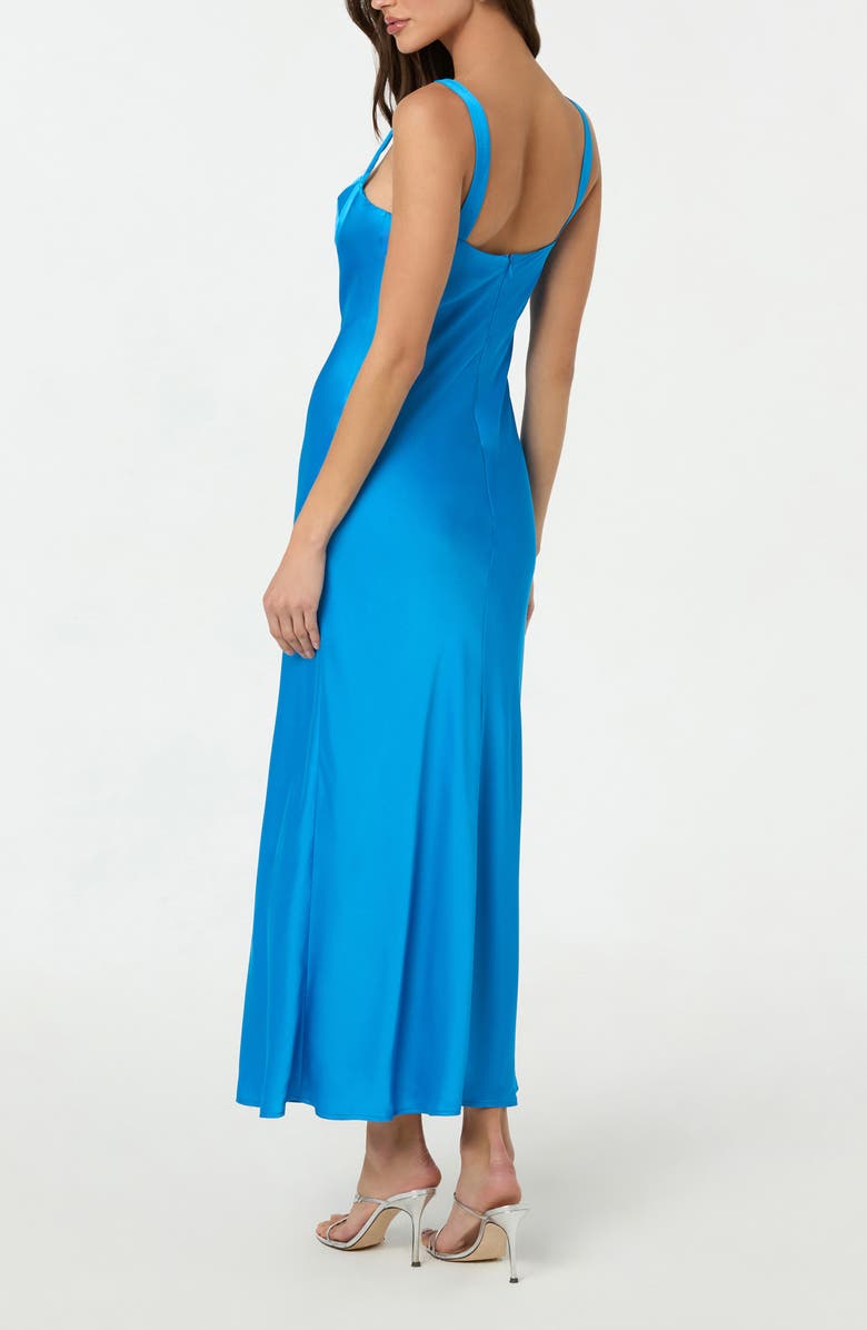 ASTR the Label Stacie Satin Maxi Dress, Alternate, color, Azure Blue