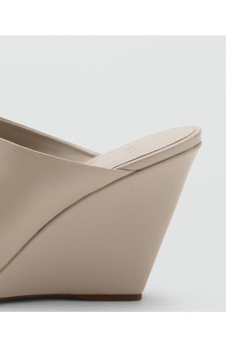 MANGO Wedge Slide Sandal, Alternate, color, Grey