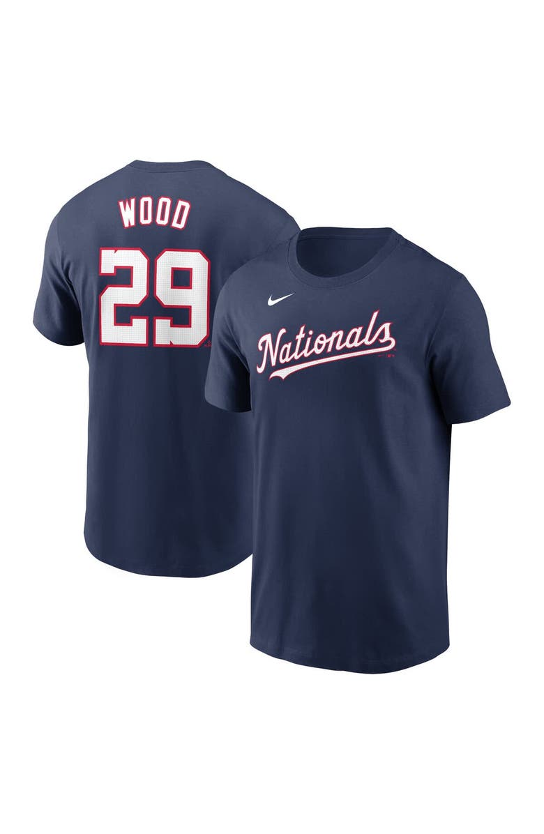 Nike Men's Nike James Wood Navy Washington Nationals Fuse Name & Number T-Shirt, Main, color, 