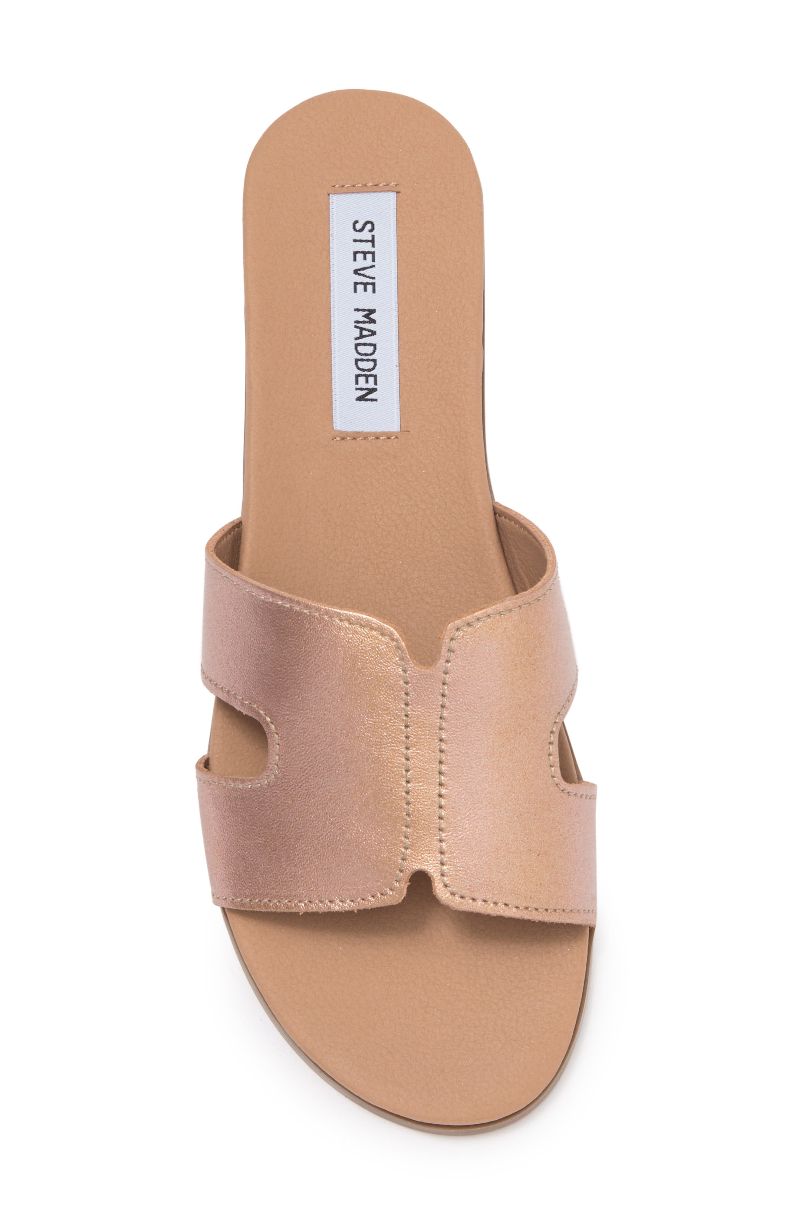 Hoku Slide Sandal, Alternate, color, ROSE GOLD METALLIC