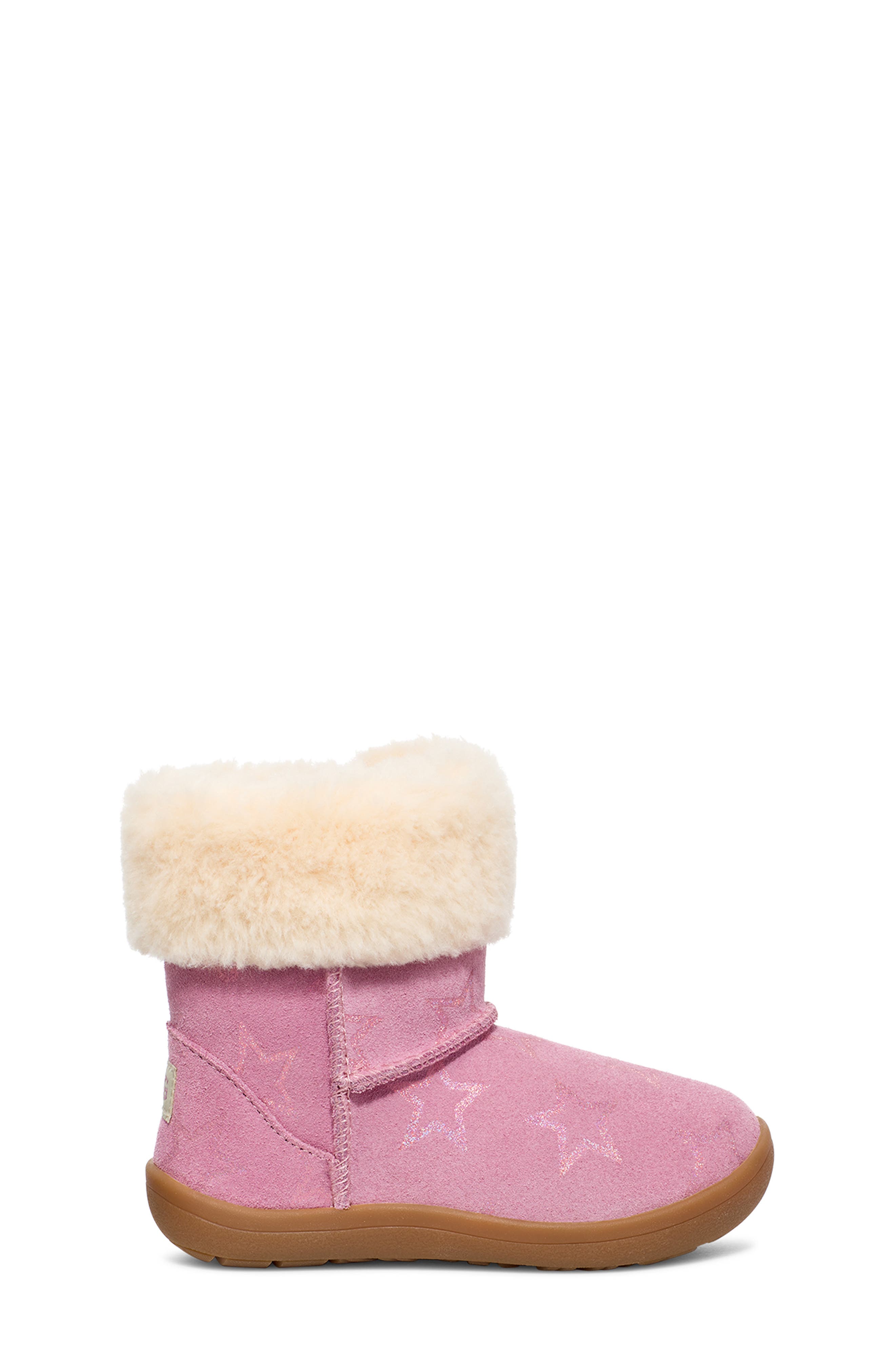 UGG<sup>®</sup> Kids' Sammee Iridescent Star Boot, Alternate, color, Dusty Orchid / Pink Iridescent