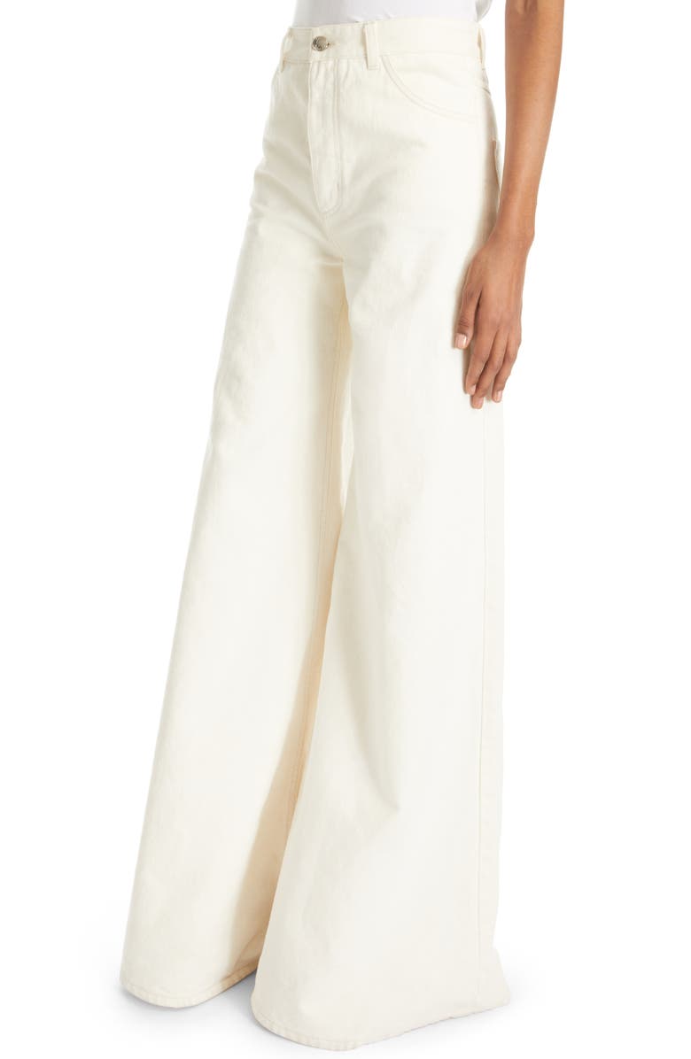 Chloé Recycled Cotton Blend Wide Leg Jeans, Alternate, color,