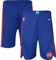 Nike Youth Nike Blue Detroit Pistons Icon Edition Mesh Performance Swingman Shorts