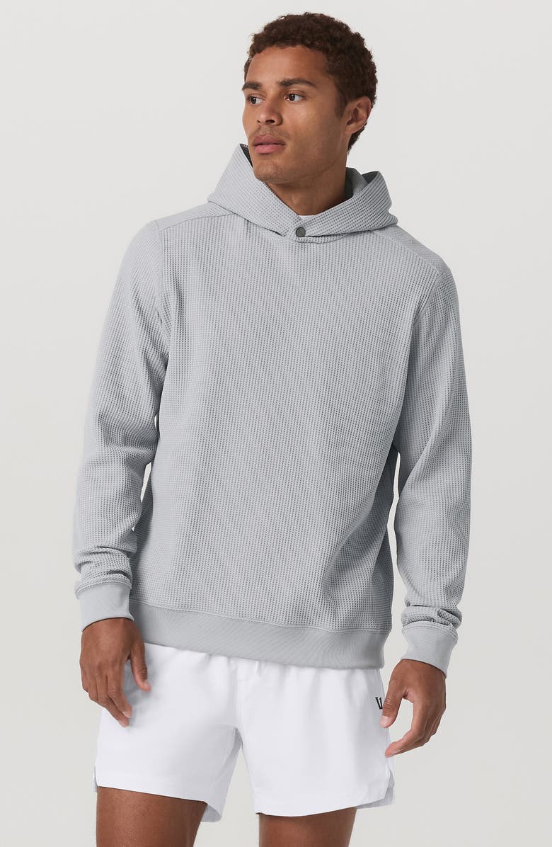 Vuori Tech Waffle Hoodie, Alternate, color, Sea Fog