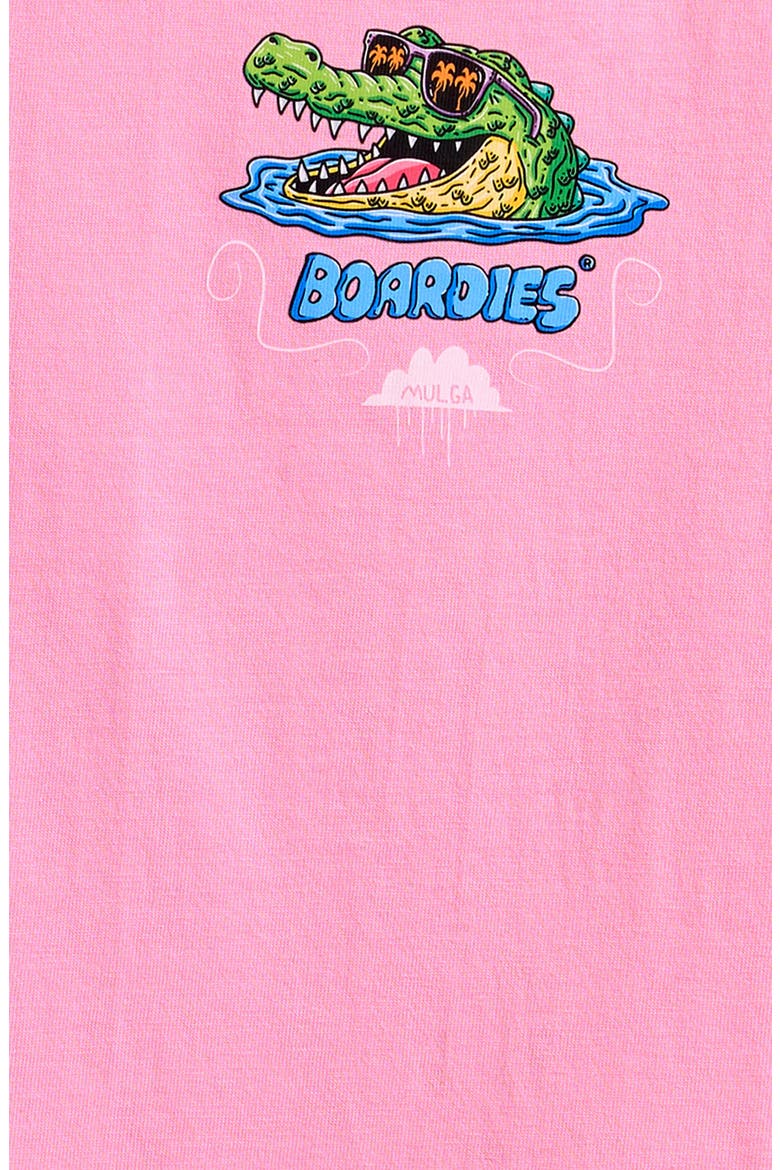 Kids' Mulga Crocs Cotton Graphic T-Shirt, Alternate, color, PINK