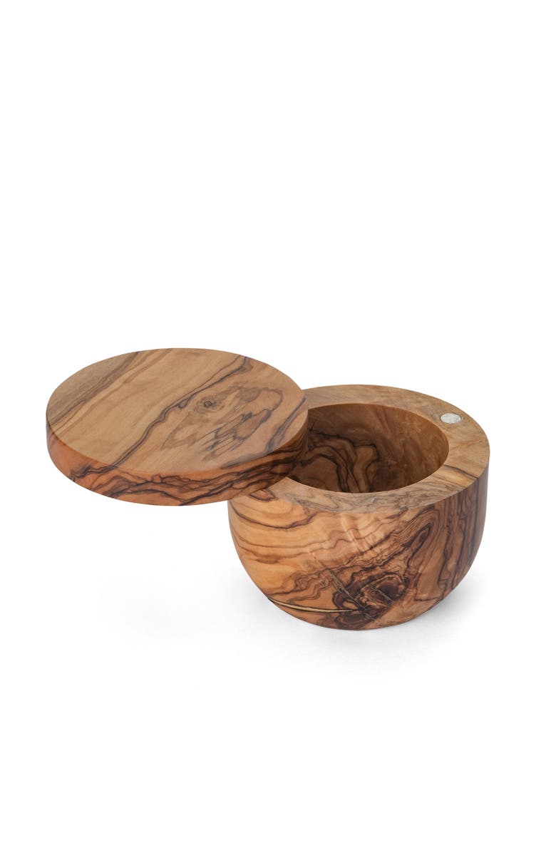 Berard France Olive Wood Salt Keeper, Alternate, color, Brown