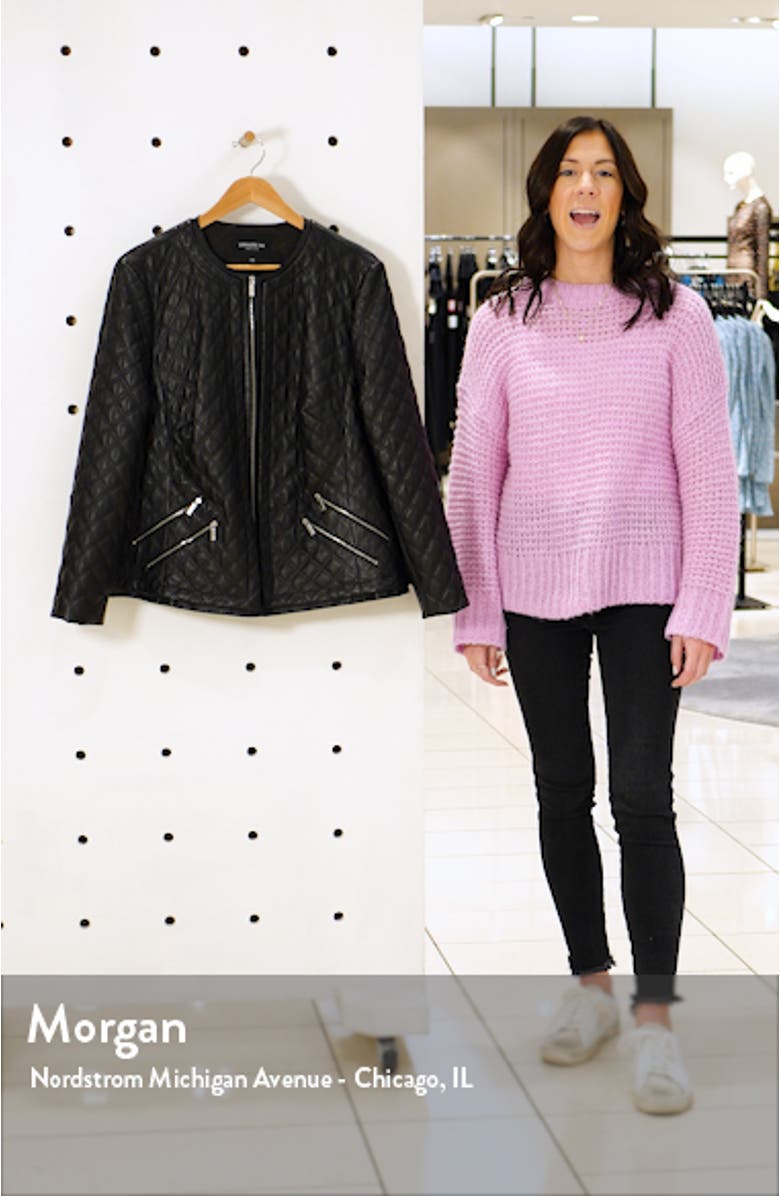 Tanner Quilted Leather Jacket, sales video thumbnail