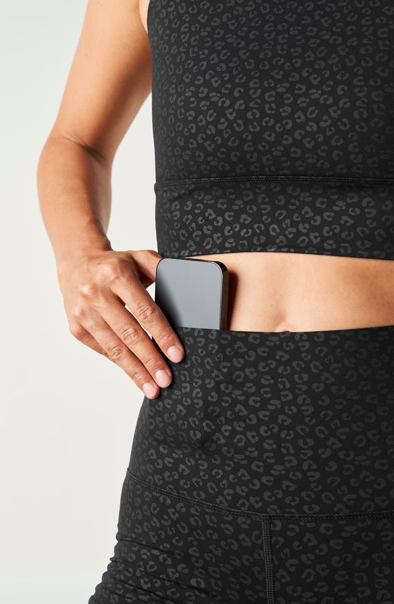 Elastique Athletics The Fierce Leggings 27", Alternate, color, Black Cheetah Print