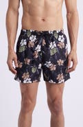 BOSS Piranha Floral Swim Trunks