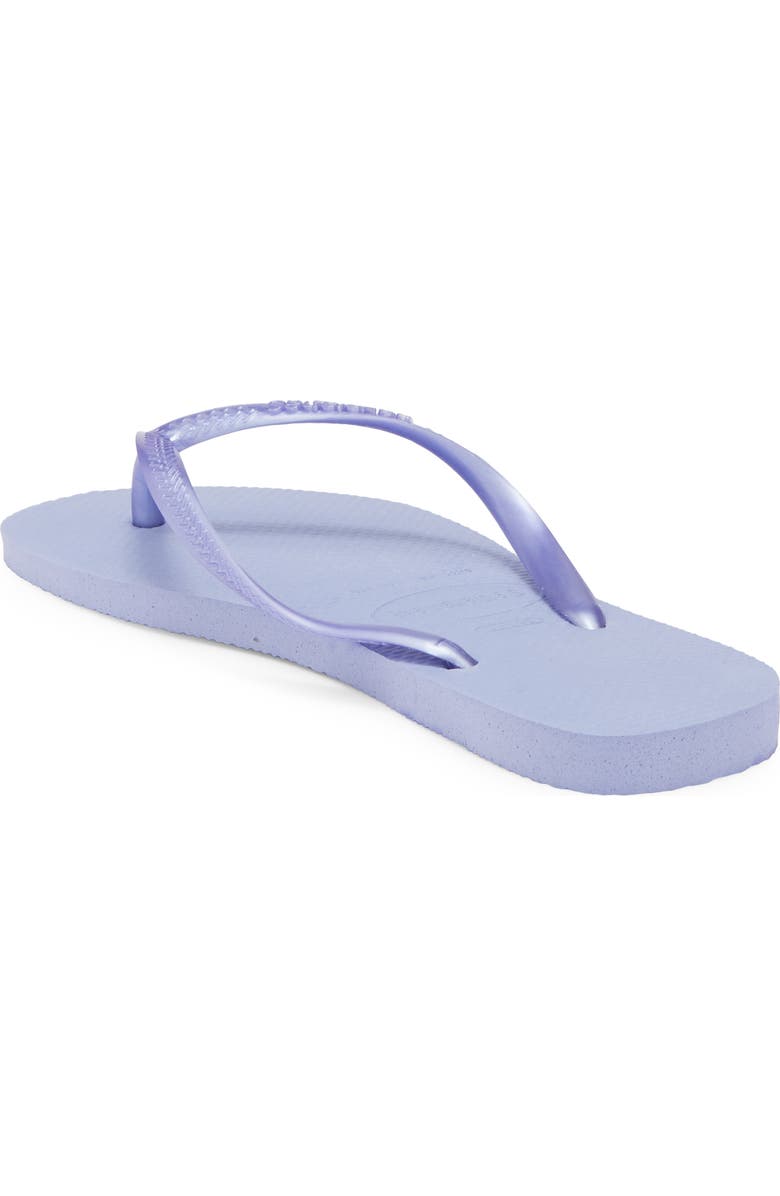 Havaianas Slim Flip Flop, Alternate, color, Lilac Breeze