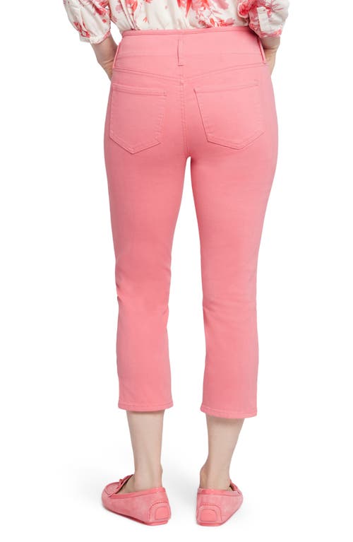 Nydj Chloe Hollywood Side Slit Capri Jeans In Pink