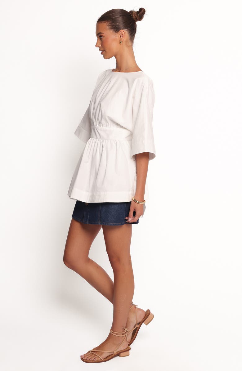 Petal & Pup Camila Open Back Top, Alternate, color, White