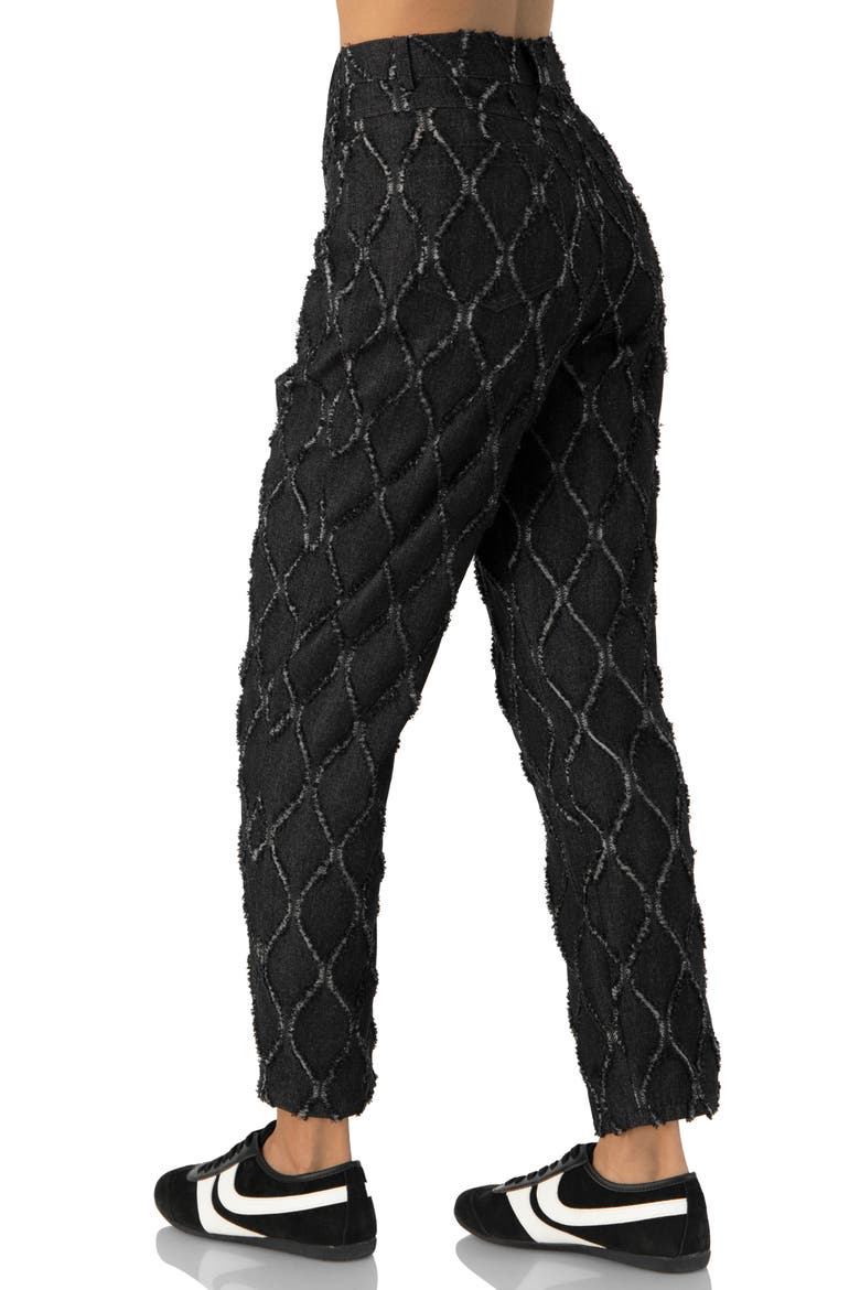 Straight-Leg Jeans with Distressed Detail, Alternate, color, Black