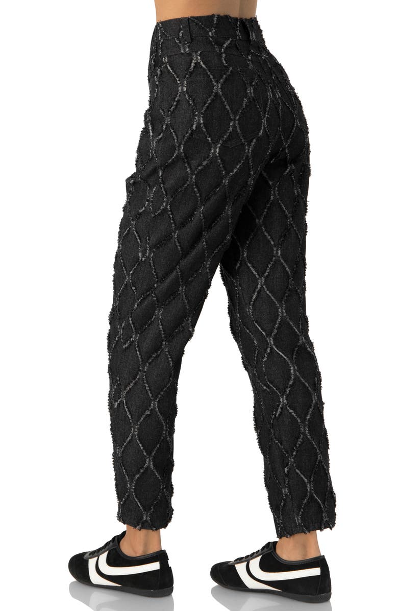 IVONNE Straight-Leg Jeans with Distressed Detail, Alternate, color, Black