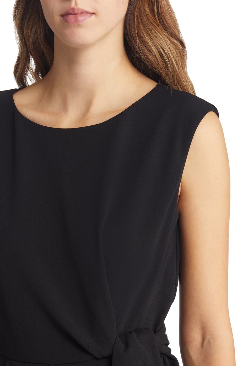 Tahari ASL Side Knot Crop Wide Leg Jumpsuit, Alternate, color, 