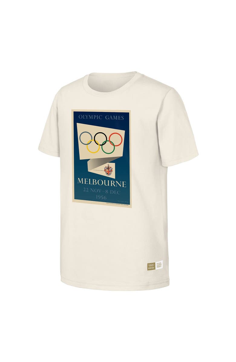 Outerstuff Men's Natural 1956 Melbourne Games Olympic Heritage T-Shirt, Alternate, color, Natural