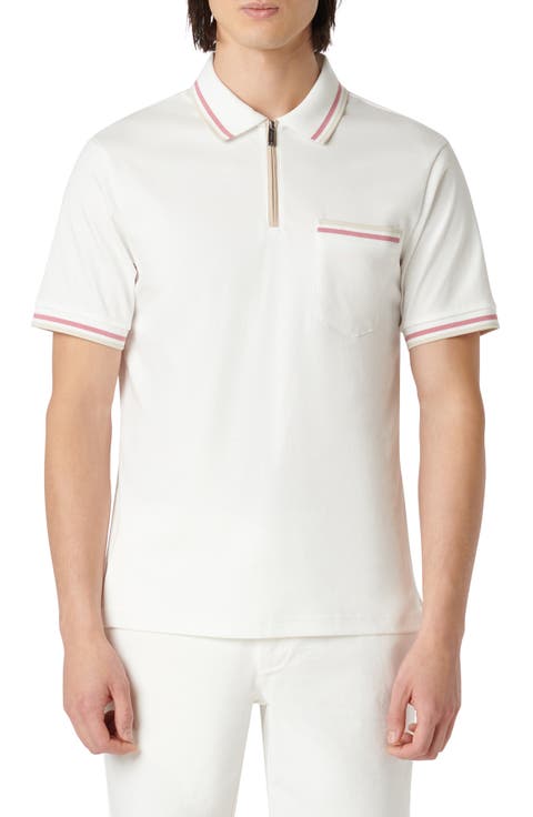 Quarter Zip Pocket Polo