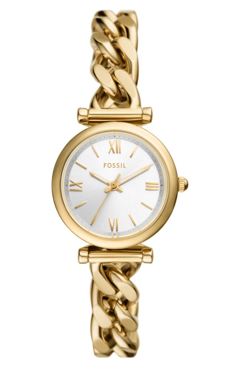 Fossil Carlie Bracelet Watch, 28mm, Main, color, Gold