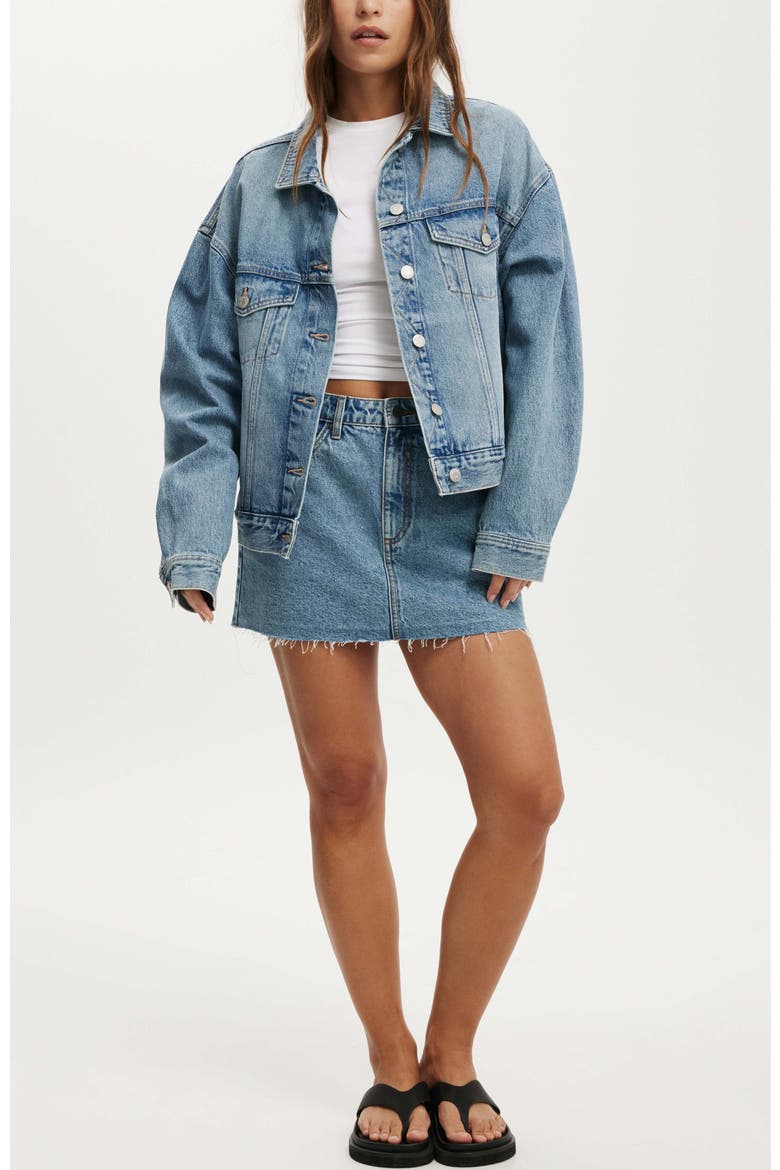 Women's Original Denim Jacket, Alternate, color, Sunset Blue