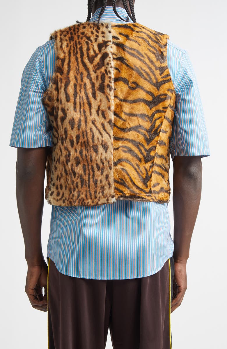 Martine Rose Reversible Waistcoat, Alternate, color, Black/Brown