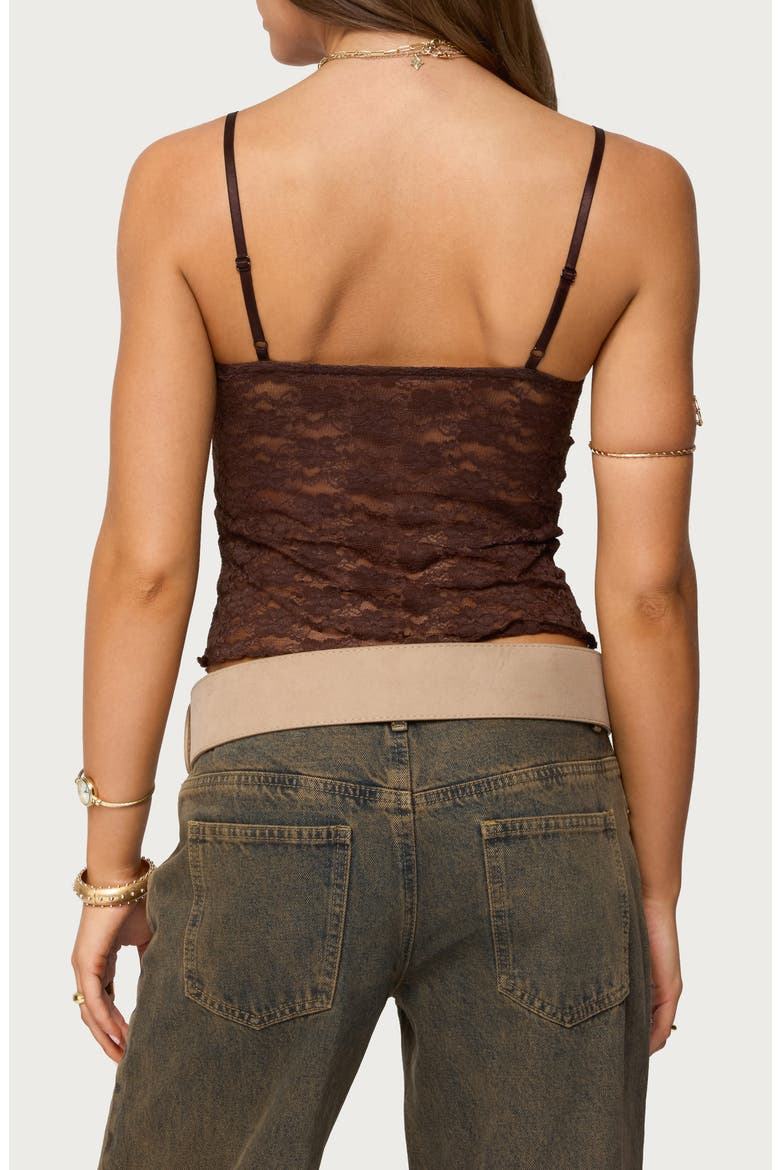 Eira Lace Camisole, Alternate, color, BROWN
